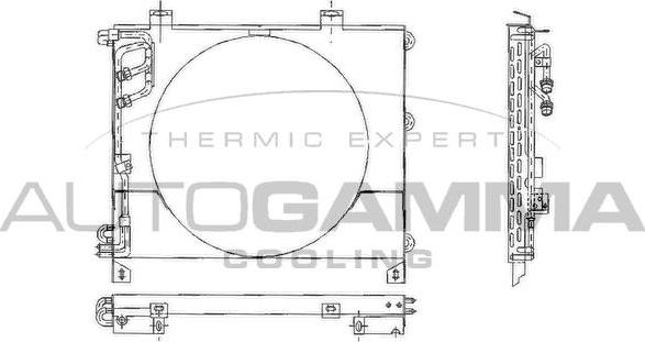 Autogamma 102613 - Condensatore, Climatizzatore www.autoricambi360.it