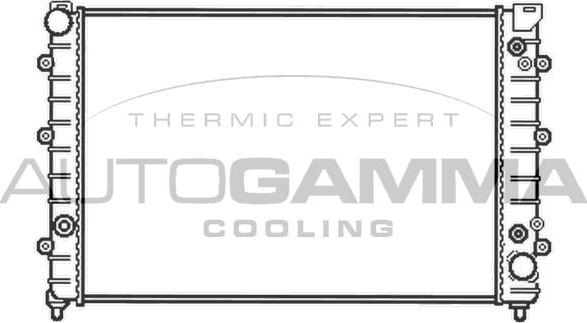 Autogamma 102893 - Radiatore, Raffreddamento motore www.autoricambi360.it