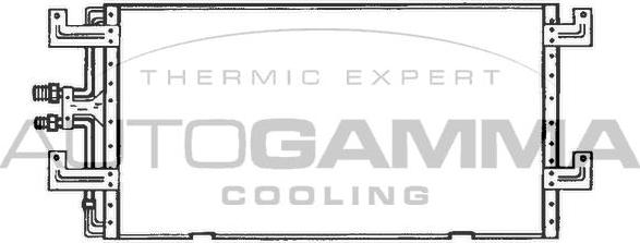 Autogamma 102824 - Condensatore, Climatizzatore www.autoricambi360.it