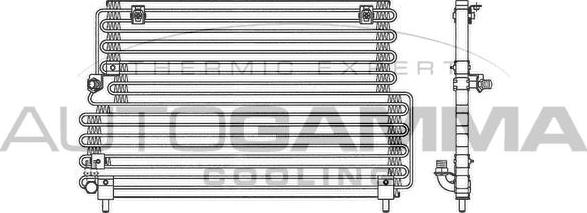 Autogamma 102826 - Condensatore, Climatizzatore www.autoricambi360.it