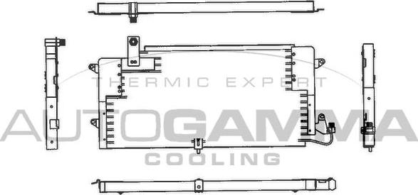Autogamma 102821 - Condensatore, Climatizzatore www.autoricambi360.it