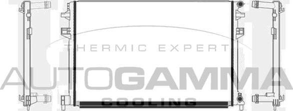 Autogamma 107504 - Radiatore, Raffreddamento motore www.autoricambi360.it