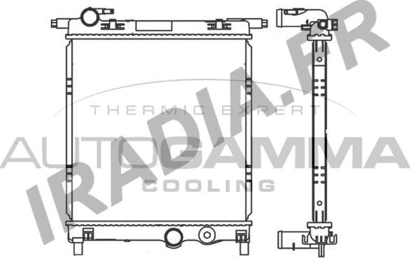 Autogamma 107107 - Radiatore, Raffreddamento motore www.autoricambi360.it