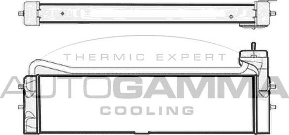 Autogamma 107825 - Radiatore olio, Olio motore www.autoricambi360.it