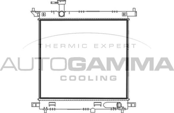 Autogamma 107782 - Radiatore, Raffreddamento motore www.autoricambi360.it