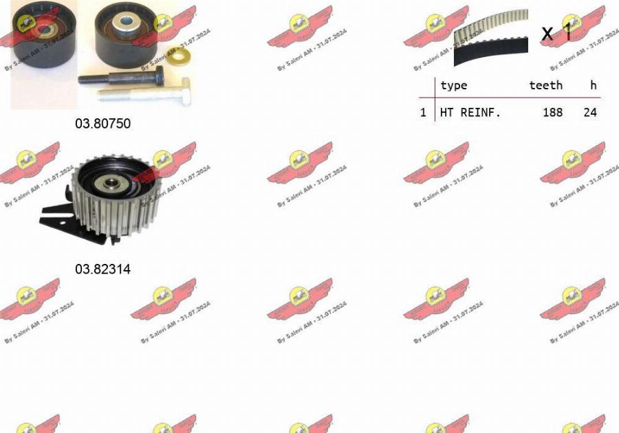 Autokit 04.5499 - Kit cinghie dentate www.autoricambi360.it