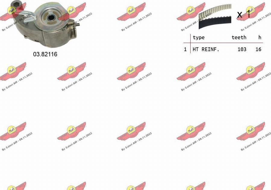 Autokit 04.5494 - Kit cinghie dentate www.autoricambi360.it