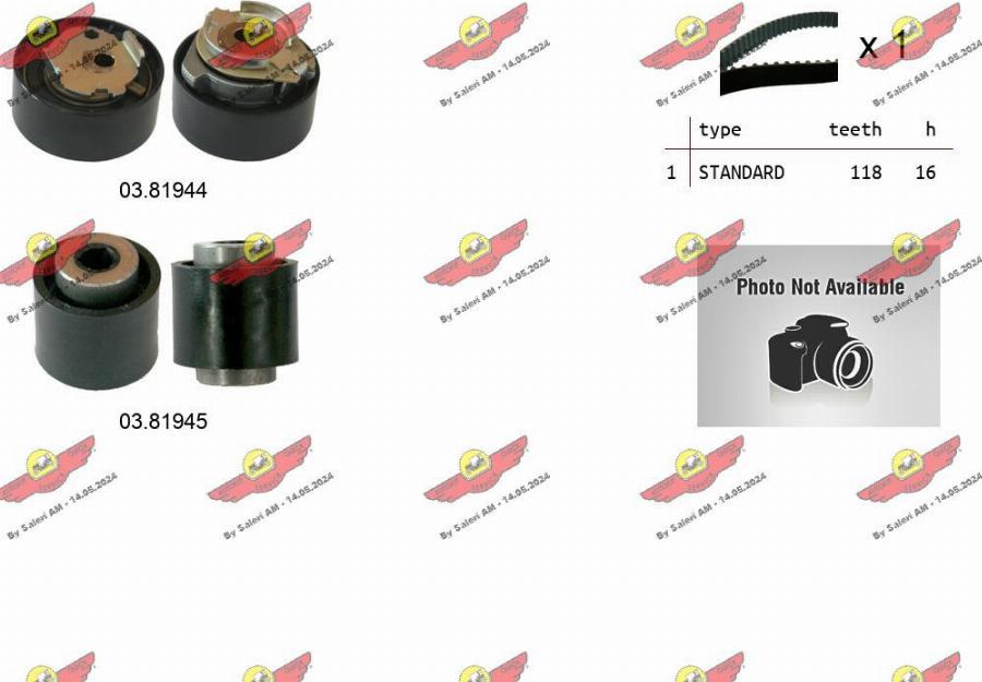 Autokit 04.5496 - Kit cinghie dentate www.autoricambi360.it
