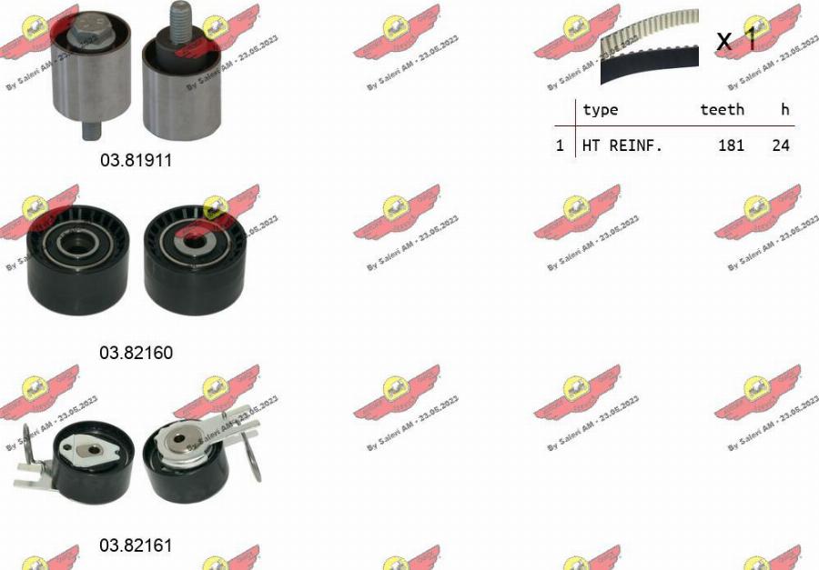 Autokit 04.5490 - Kit cinghie dentate www.autoricambi360.it