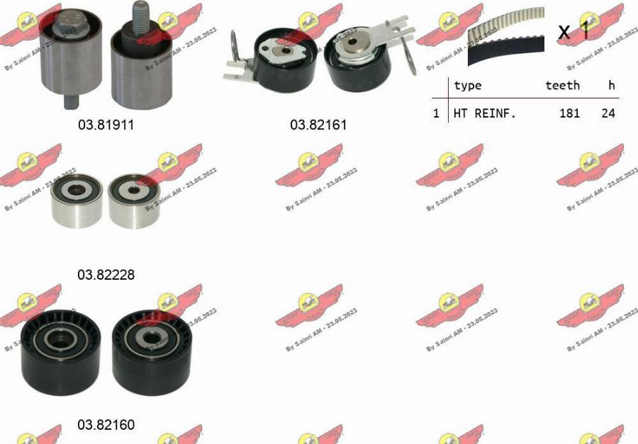 Autokit 04.5491 - Kit cinghie dentate www.autoricambi360.it