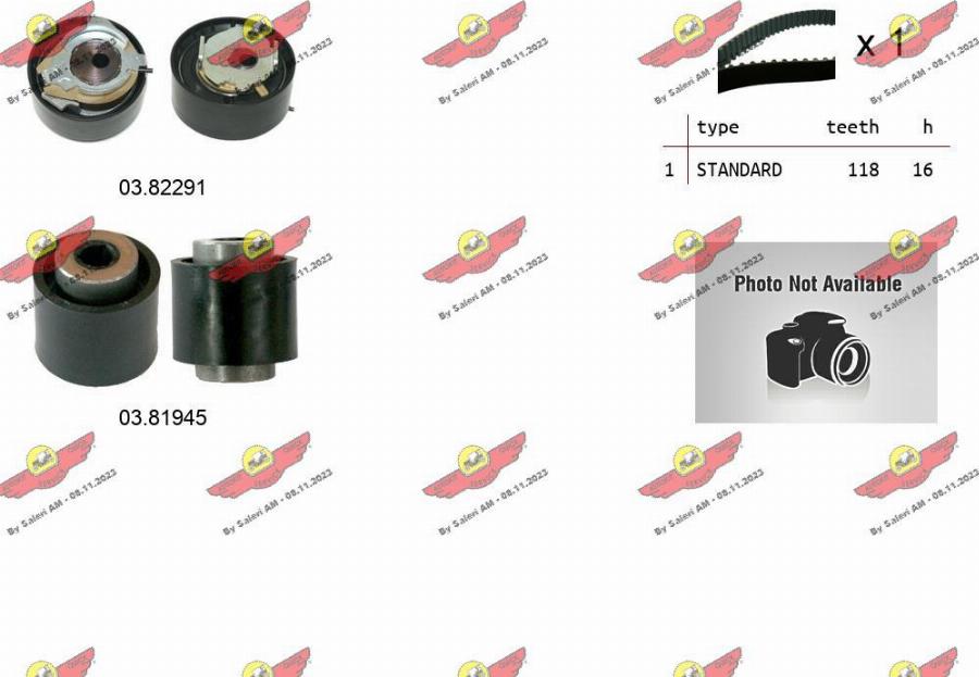 Autokit 04.5493 - Kit cinghie dentate www.autoricambi360.it
