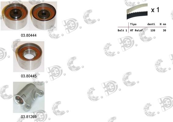 Autokit 04.5448 - Kit cinghie dentate www.autoricambi360.it