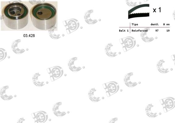 Autokit 04.5455 - Kit cinghie dentate www.autoricambi360.it