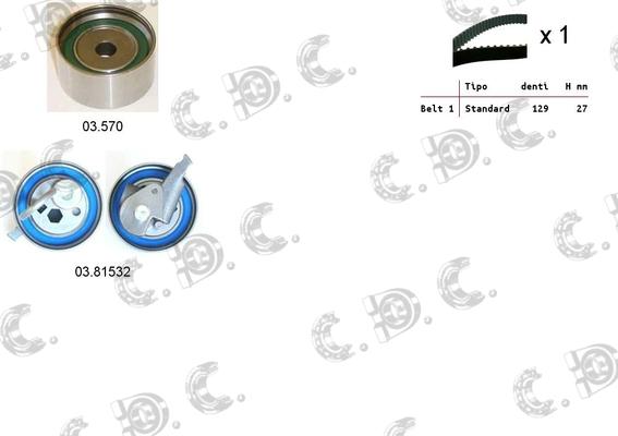 Autokit 04.5457 - Kit cinghie dentate www.autoricambi360.it