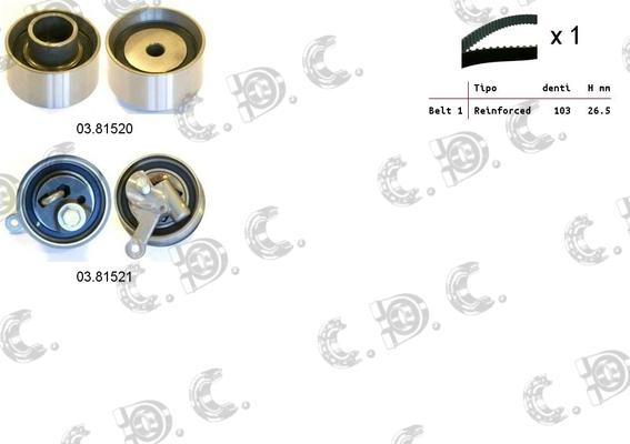Autokit 04.5409 - Kit cinghie dentate www.autoricambi360.it