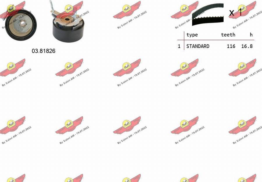Autokit 04.5484 - Kit cinghie dentate www.autoricambi360.it
