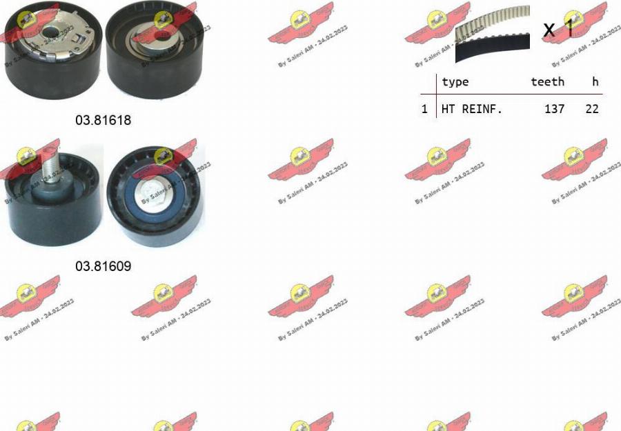Autokit 04.5485 - Kit cinghie dentate www.autoricambi360.it