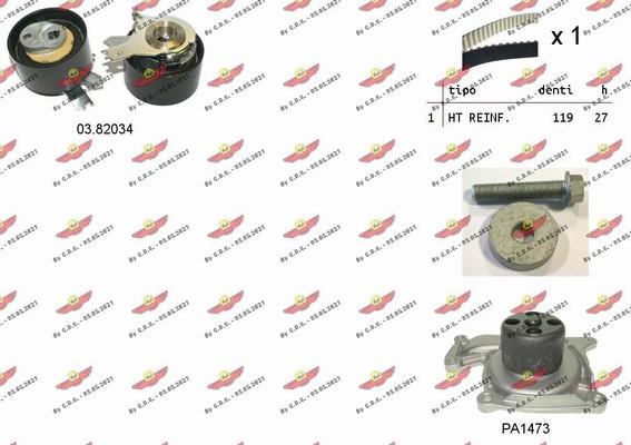 Autokit 04.5480PA - Pompa acqua + Kit cinghie dentate www.autoricambi360.it