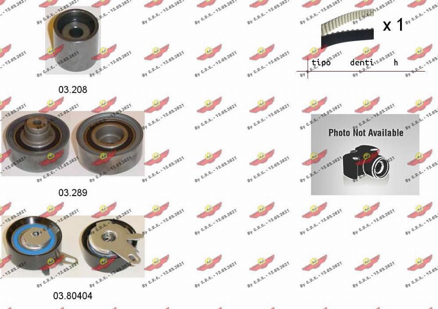 Autokit 04.5483 - Kit cinghie dentate www.autoricambi360.it