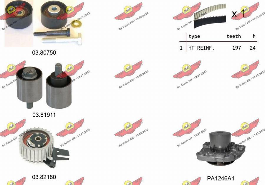 Autokit 04.5475PA - Pompa acqua + Kit cinghie dentate www.autoricambi360.it