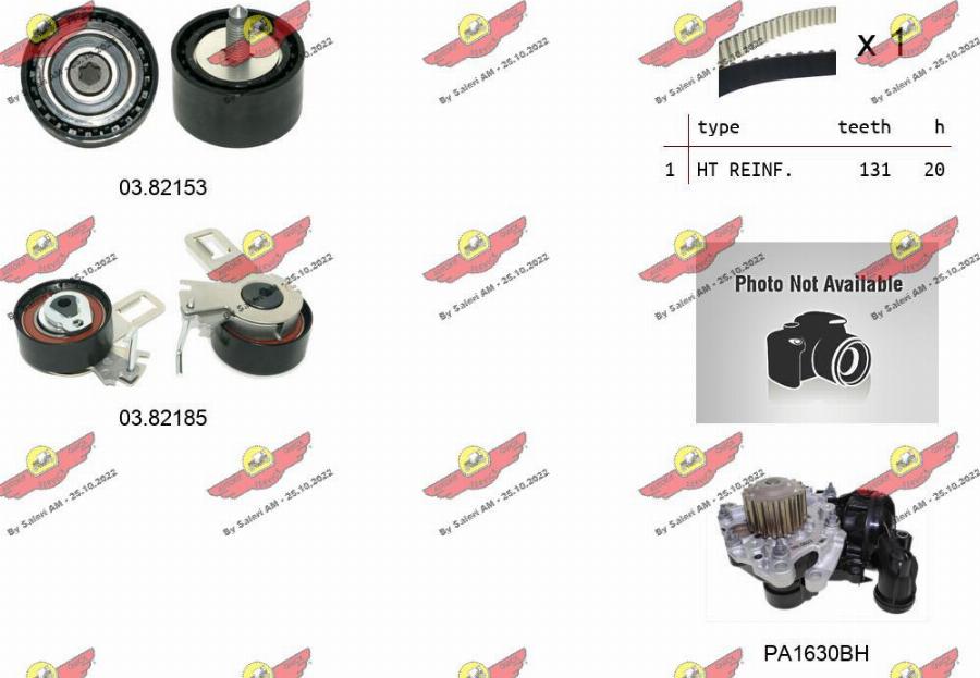 Autokit 04.5476PA2 - Pompa acqua + Kit cinghie dentate www.autoricambi360.it