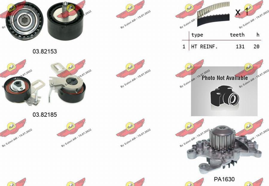 Autokit 04.5476PA - Pompa acqua + Kit cinghie dentate www.autoricambi360.it