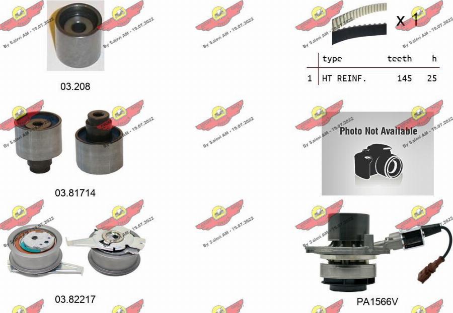Autokit 04.5477PA2 - Pompa acqua + Kit cinghie dentate www.autoricambi360.it