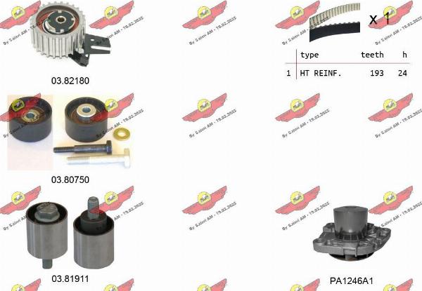 Autokit 04.5504PA - Pompa acqua + Kit cinghie dentate www.autoricambi360.it