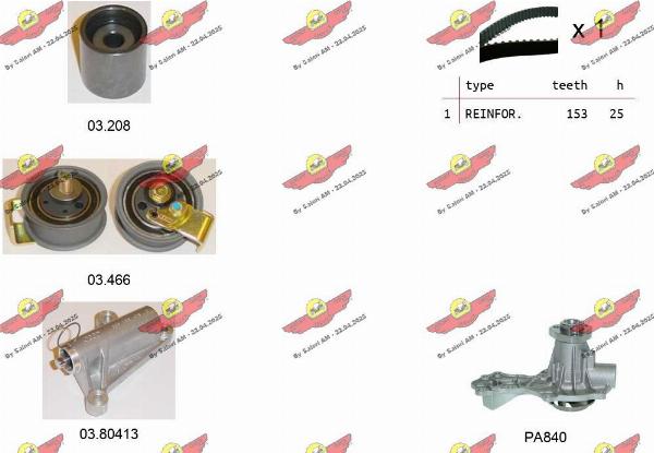 Autokit 04.5099CPA - Pompa acqua + Kit cinghie dentate www.autoricambi360.it