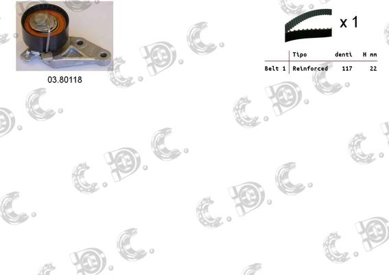 Autokit 04.5044 - Kit cinghie dentate www.autoricambi360.it