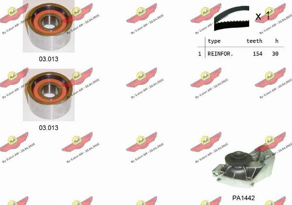 Autokit 04.5040PA - Pompa acqua + Kit cinghie dentate www.autoricambi360.it