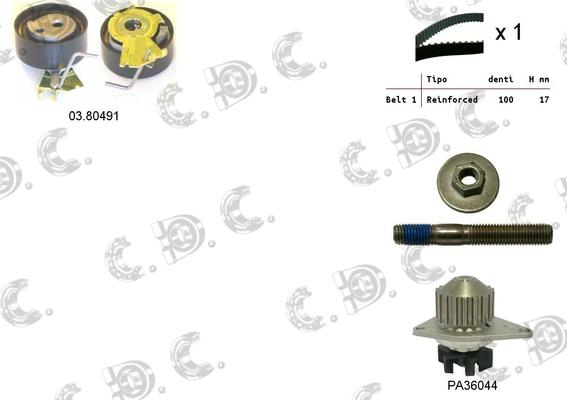 Autokit 04.5047PA - Kit cinghie dentate www.autoricambi360.it