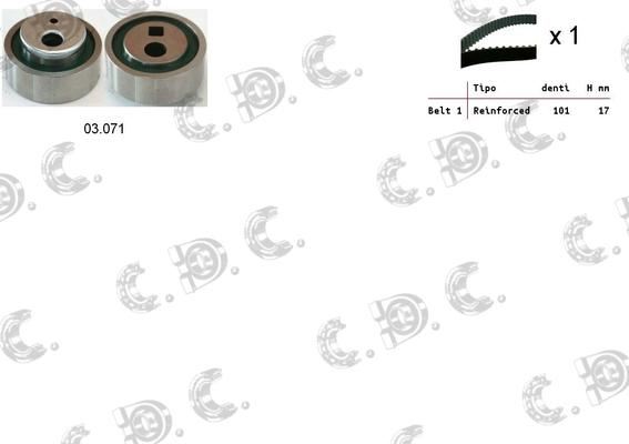 Autokit 04.5055 - Kit cinghie dentate www.autoricambi360.it