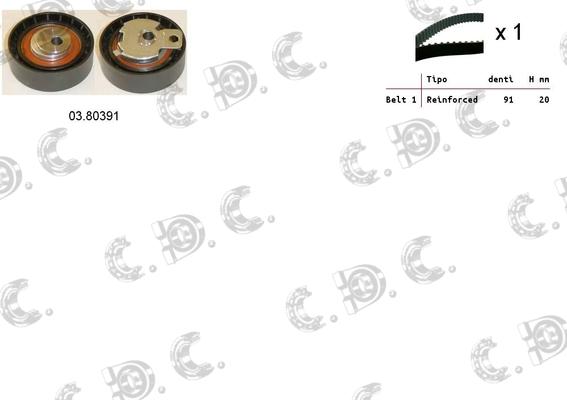 Autokit 04.5051 - Kit cinghie dentate www.autoricambi360.it