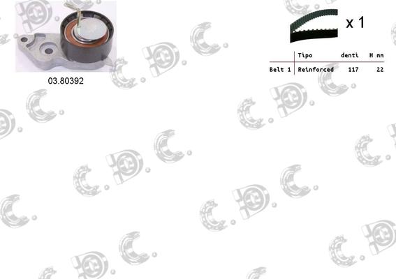 Autokit 04.5058 - Kit cinghie dentate www.autoricambi360.it