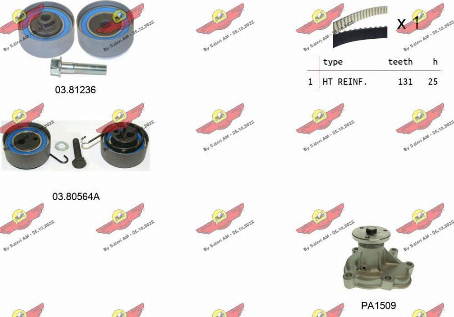 Autokit 04.5057APA - Pompa acqua + Kit cinghie dentate www.autoricambi360.it