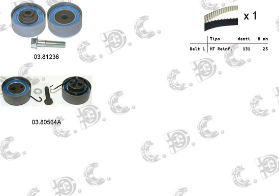 Autokit 04.5057A - Kit cinghie dentate www.autoricambi360.it