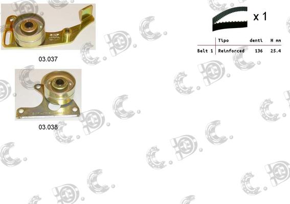 Autokit 04.5060 - Kit cinghie dentate www.autoricambi360.it