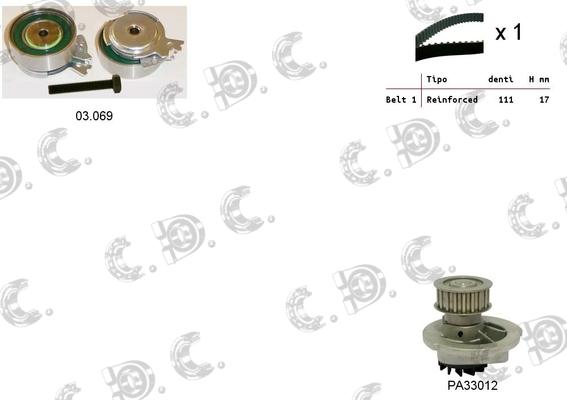 Autokit 04.5004PA - Pompa acqua + Kit cinghie dentate www.autoricambi360.it