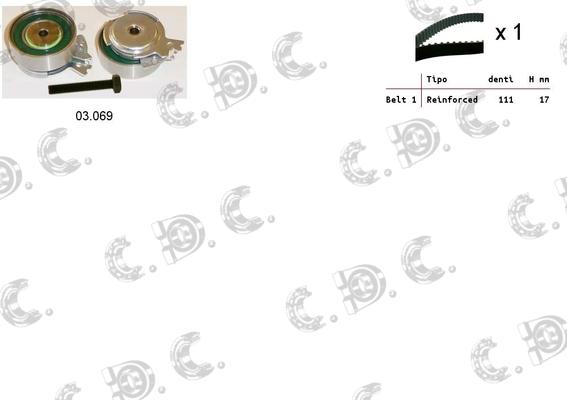 Autokit 04.5004 - Kit cinghie dentate www.autoricambi360.it