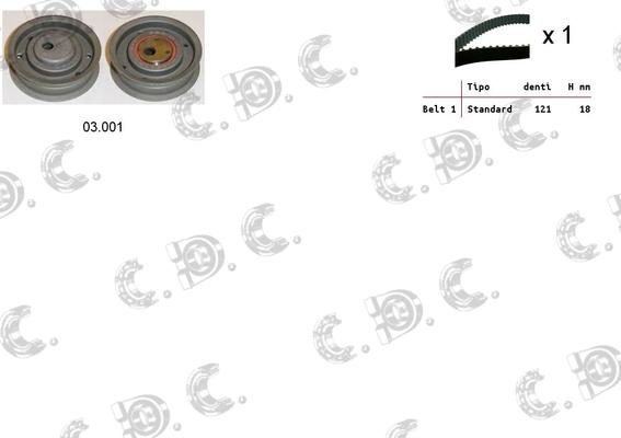 Autokit 04.5007 - Kit cinghie dentate www.autoricambi360.it