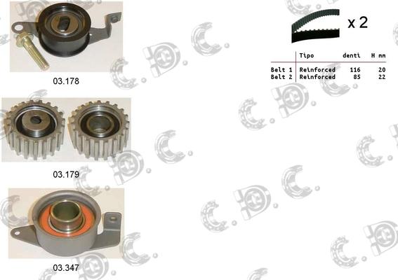 Autokit 04.5010S - Kit cinghie dentate www.autoricambi360.it