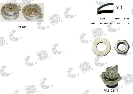 Autokit 04.5011PA - Kit cinghie dentate www.autoricambi360.it