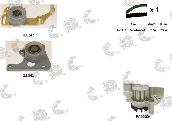 Autokit 04.5018PA - Kit cinghie dentate www.autoricambi360.it