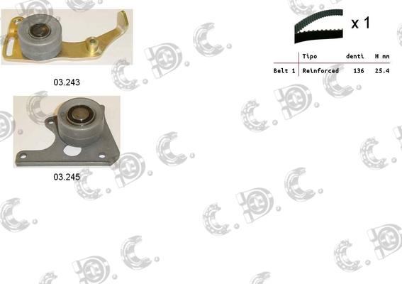 Autokit 04.5018 - Kit cinghie dentate www.autoricambi360.it