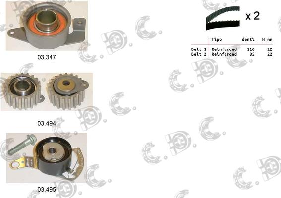 Autokit 04.5012 - Kit cinghie dentate www.autoricambi360.it