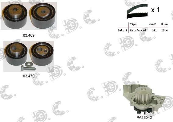 Autokit 04.5017PA - Kit cinghie dentate www.autoricambi360.it