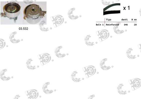 Autokit 04.5082 - Kit cinghie dentate www.autoricambi360.it