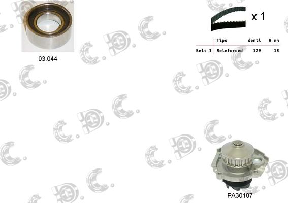 Autokit 04.5035PA - Kit cinghie dentate www.autoricambi360.it
