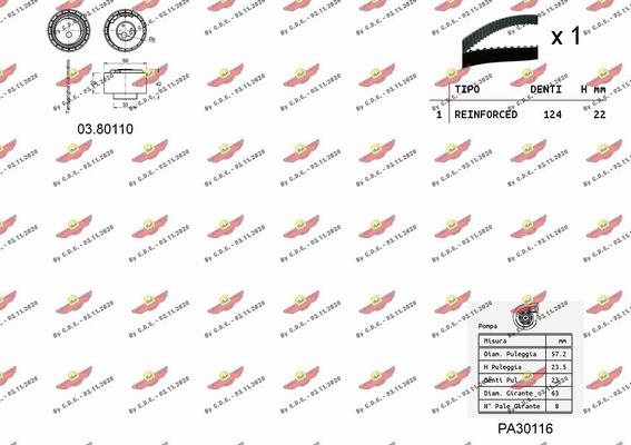 Autokit 04.5031PA - Pompa acqua + Kit cinghie dentate www.autoricambi360.it